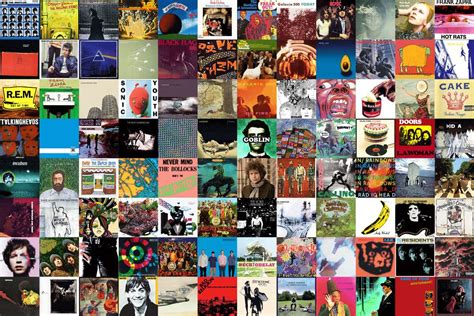 Collage of vinyl record covers