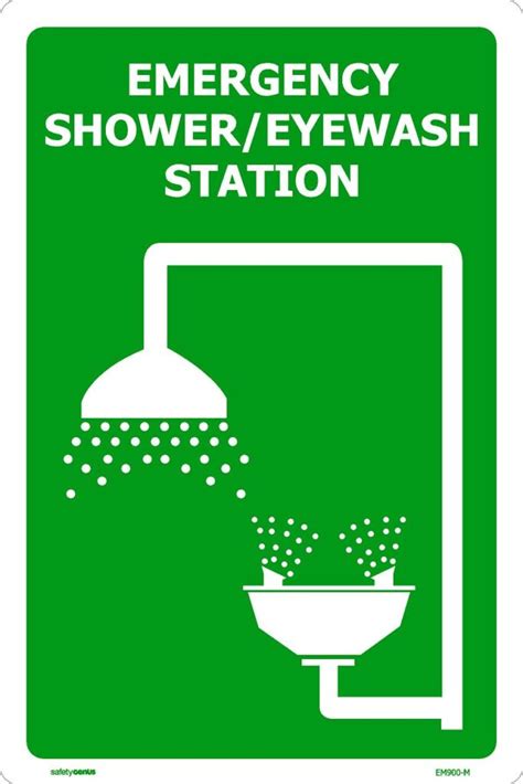 Emergency Shower Eyewash Station Safety Genius
