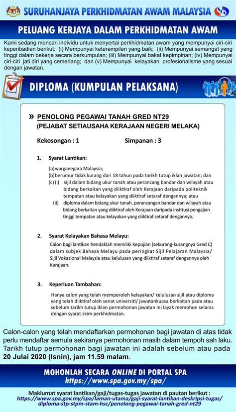 It is issued every week on thursday and is distributed to government departments and subscribers. Jawatan Kosong Pejabat Setiausaha Kerajaan Negeri Melaka ...