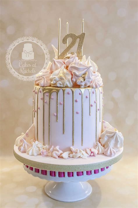 21 Birthday Cake Ideas Pastel Pink And Gold Drip Cake For Francescas 21st Birthday Cake