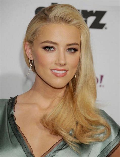 Amber Heard Platinum Blonde Hair Pinterest
