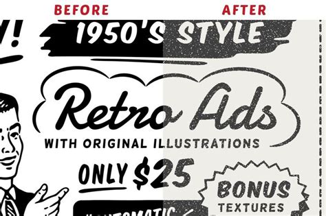 1950s Style Retro Ad Templates
