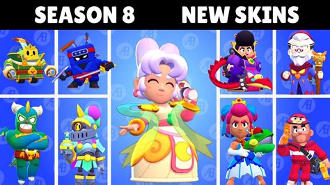 All New Skins In Season 8 Once Upon A Brawl Brawl Stars