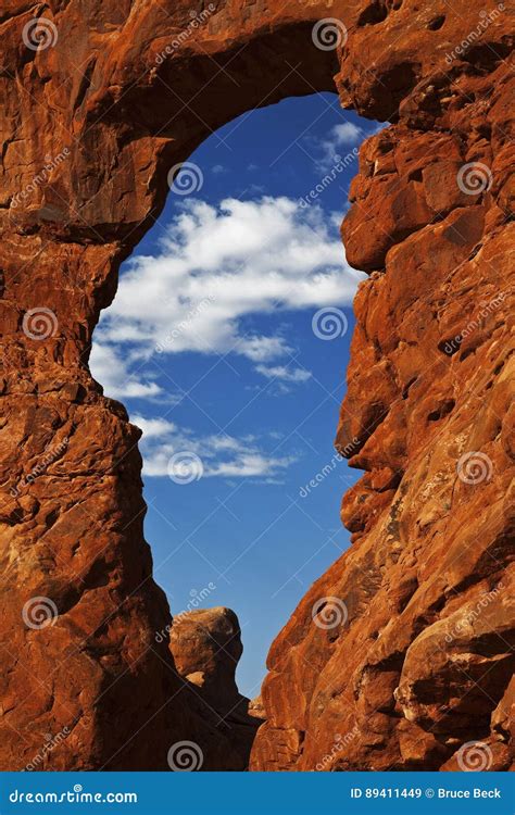 Rock Formation Arches National Park Utah Stock Image Image Of