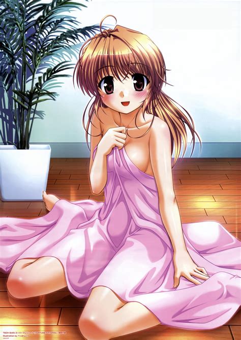 Bekkankou Yuuki Haruna Fortune Arterial Absurdres Highres Girl Ahoge Barefoot Bed Sheet