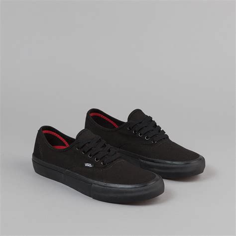 Vans Authentic Pro Shoes Black Black Flatspot