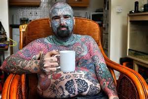 Britains Most Tattooed Was Victim Of A Hate Crime Daily Mail Online