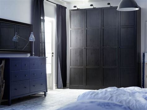Here's a basic solution to get you started, and space for more interiors if you want to upgrade. PAX black-brown wardrobe with HEMNES black-brown doors and ...