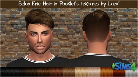 Mertiuza S Club`s Eric N22 Hair Retextured Sims 4 Hairs