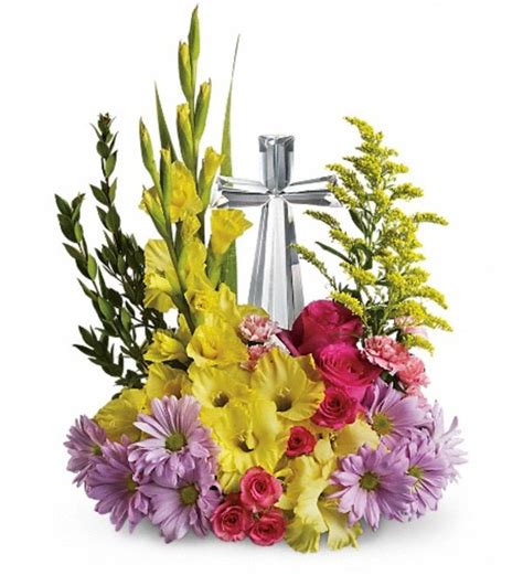 Telefloras Crystal Cross Bouquet Oswego Ny Florist