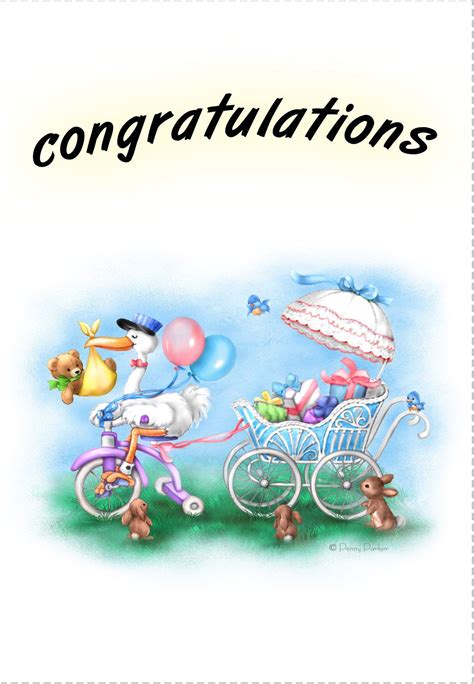 Free Printable Congratulations Greeting Card Congratulations Baby