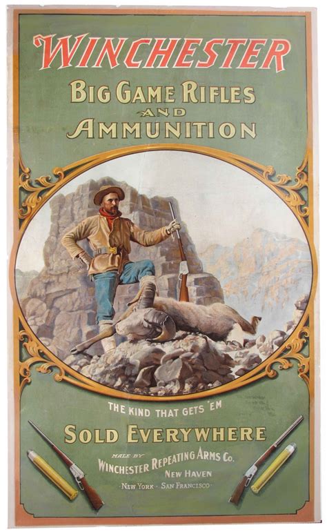 Winchester Big Game Rifles And Ammunition Poster