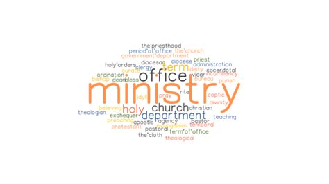 Ministry Synonyms And Related Words What Is Another Word For Ministry