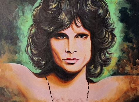 Jim Morrison Painting The Doors Portrait Painting Jim Etsy