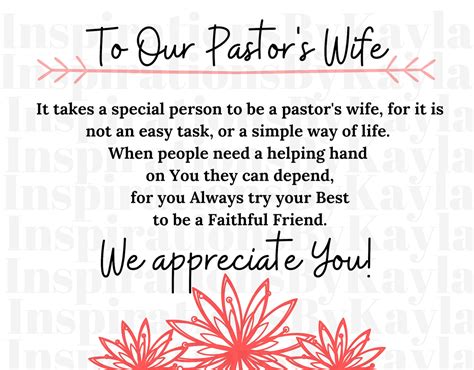Pastor S Wife Appreciation Card Pastor Wife Appreciation Etsy