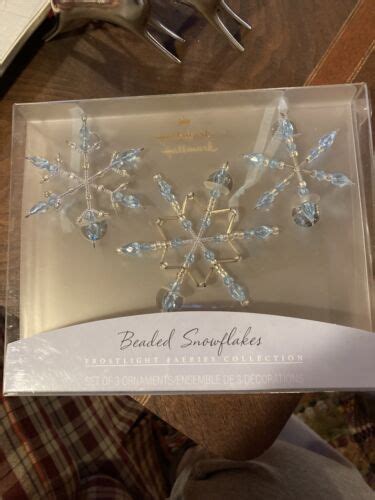 2001 Beaded Snowflakes Frostlight Faeries Hallmark Christmas Ornament 1