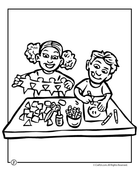 Camp Crafts Coloring Page Woo Jr Kids Activities Childrens