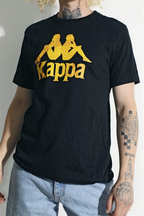 Kappa Black Vintage T Shirt Vintage Clothes Online For Men