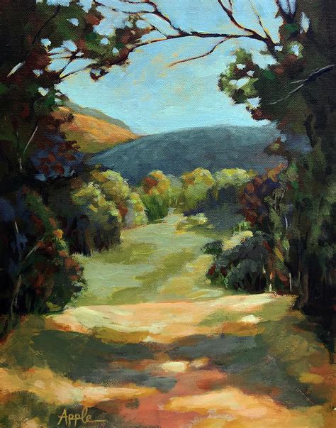 The Backroads Original Oil On Canvas Summer Landscape