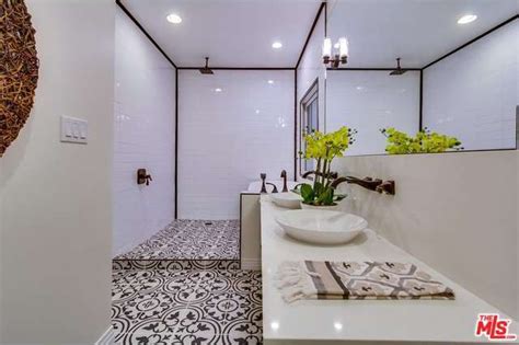 Granada Tiles Cluny Cement Tiles Upgrade A Black And White Bathroom