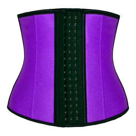 Buy A High Quality Purple 9 Steel Bone Latex Waist Trainer Corset For