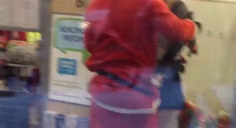Video Santacon Santa Gets Terrible Handjob In Duane Reade Or Does He