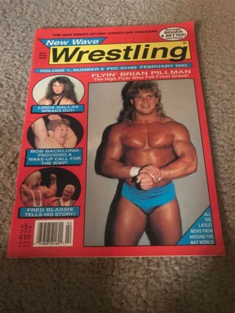 Vintage 1993 NEW WAVE WRESTLING Magazine FLYIN BRIAN PILLMAN WCW WWF