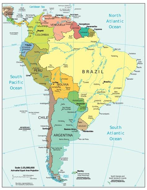 South America Regions Map