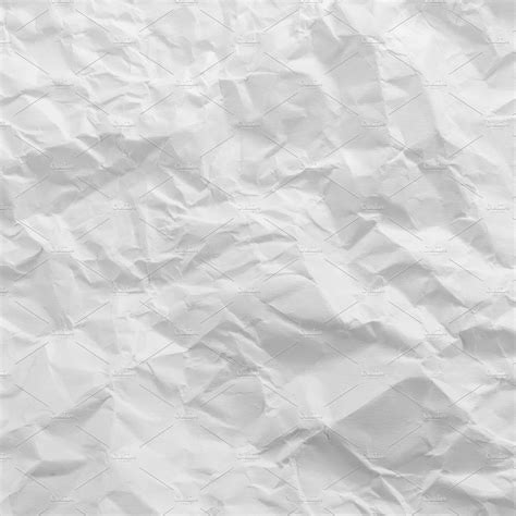 White Wrinkled Paper Featuring Paper Crushed And Effect Abstract