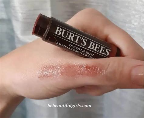 Burt S Bees Tinted Lip Balm Red Dahlia Review And Swatches