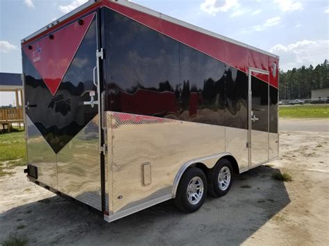 Your Source For Low Price Trailers 85x16 Tri Color Enclosed Cargo