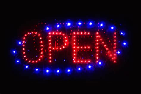 Led Open Sign Free Stock Photo Public Domain Pictures