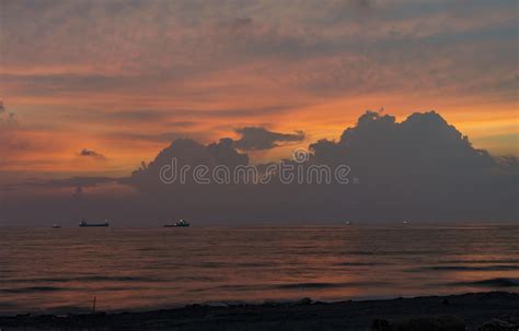 Sunset On The Famous Cijin Island Stock Image Image Of Famous Cijin