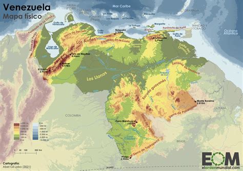 El Mapa Físico De Venezuela Mapas De El Orden Mundial Eom