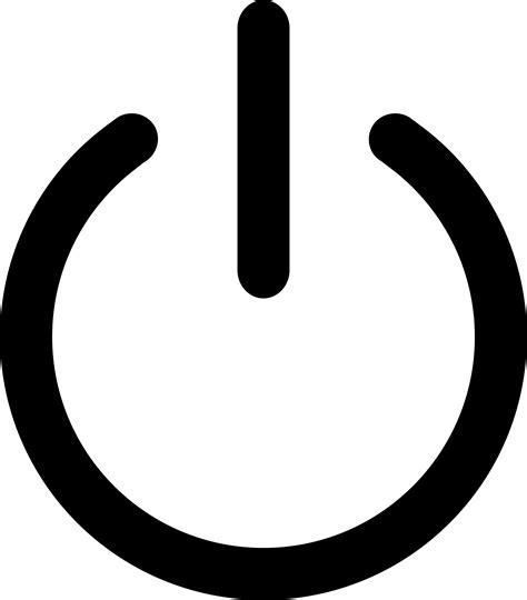 In order to use this file you must credit the author with the a link back to this page. 18 Power Button Symbol In Font Images - Power Off Icon ...