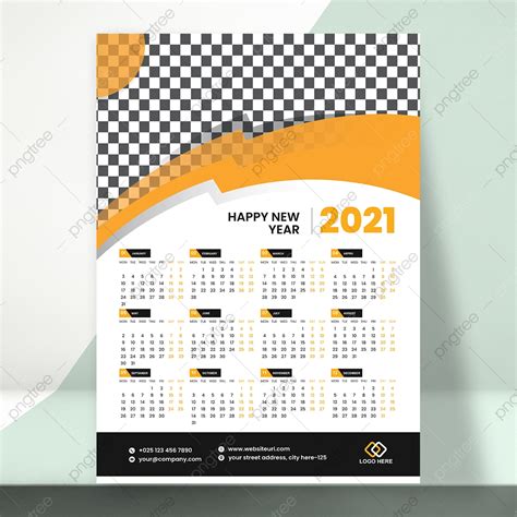 Gambar Templat Desain Kalender Dinding 2021 Templat Untuk Unduh Gratis