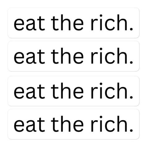 Eat The Rich Sticker Pack Support The Working Class PYGear Com