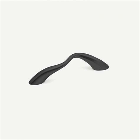 Poignee meuble cuisine noir mat. Poignée de Zamak Noir Mat pour Cuisine - Malle 2367