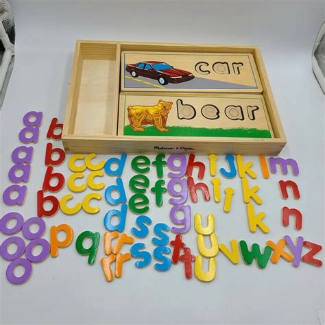 Melissa And Doug Puzzles See And Spell Double Sided Wooden Word