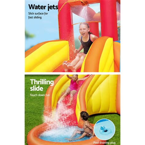 bestway inflatable water slide park jumping castle splash toy pool playground