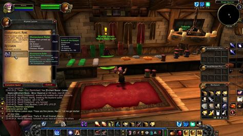 Reward For Gathering Materials Mage Quest Wow Classic Youtube