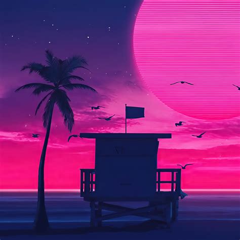 Retro Wave Ocean Wallpaper Hd Artist 4k Wallpapers Images Photos And Images
