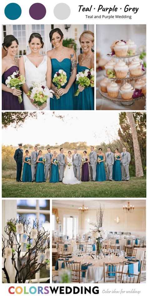 Colors Wedding Best 8 Teal And Purple Wedding Color Ideas