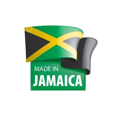 Vector Illustration Of The Jamaican Flag Against A White Backdrop Vector Cloth Frame