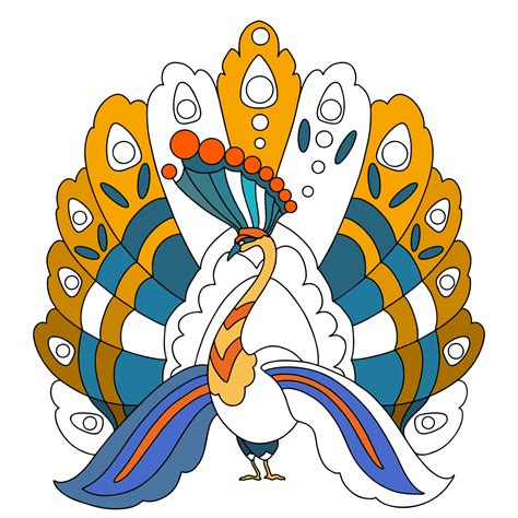 Peacock Peacocks Coloring Pages For Adults Online