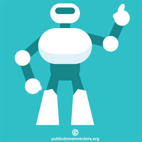 Futuristic Robot Public Domain Vectors