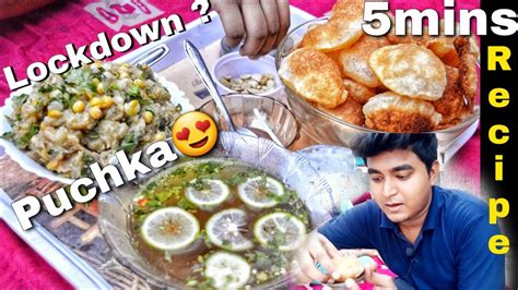 Bengali Style Puchka Recipe Kolkata Pani Puri Video Youtube