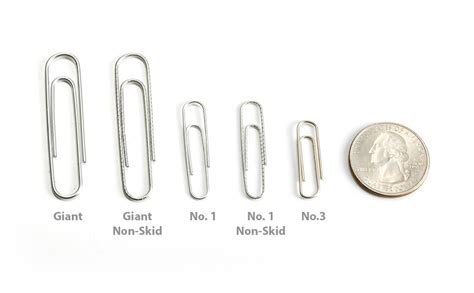 Officemate Small 3 Size Paper Clips Silver 200 In Pack