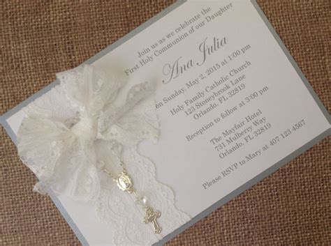 1x First Holy Communion Invitations Etsy