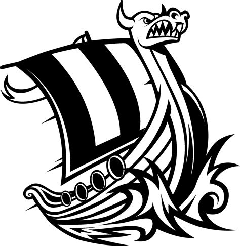 Download Wwu Vikings Logo Black And White Png Image With No Background